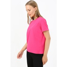 Looker Kadın Kolu Duble Regular Fit T-Shirt