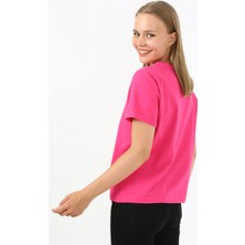 Looker Kadın Kolu Duble Regular Fit T-Shirt
