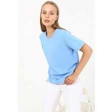 Looker Kadın Kolu Duble Regular Fit T-Shirt