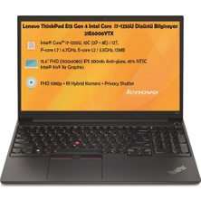 Lenovo Thinkpad E15 Gen4 Intel Core I7 1255U 24 GB 512 GB SSD 15.6" Fhd Freedos Taşınabilir Bilgisayar  21E6006YTX05