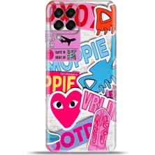 Cupcase  Samsung Galaxy M33 Kılıf Esnek Silikon Kamera Koruma 4K Desenli Özel Tasarım - Xoxo