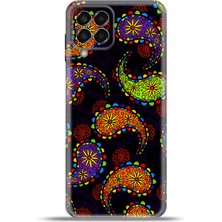 Cupcase  Samsung Galaxy M33 Kılıf Esnek Silikon Kamera Koruma 4K Desenli Özel Tasarım - Hint Sanati