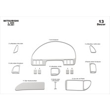 Marscockpitdesign Mitsubishi L400 Ön Torpido Kaplama Alüminyum 13 Parça 1998-2006