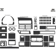 Marscockpitdesign Man Tgl Ön Torpido Kaplama Karbon 66 Parça 2004-›