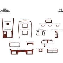 Marscockpitdesign Kia Sportage Ön Torpido Kaplama Maun 19 Parça 1994-1999