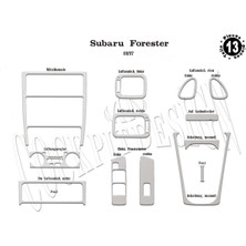Marscockpitdesign Subaru Forester Ön Torpido Kaplama Alüminyum 13 Parça 1997-2007