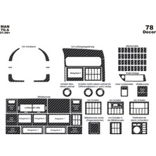 Marscockpitdesign Man Tg A-Xxl Ön Torpido Kaplama Karbon 78 Parça 2006-›