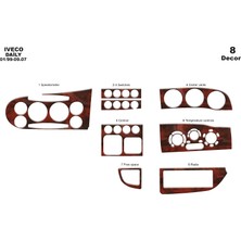 Marscockpitdesign Iveco Daily City Ön Torpido Kaplama Maun 8 Parça 1999-2007