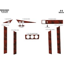 Marscockpitdesign Mercedes 190 Ön Torpido Kaplama Maun 11 Parça 1983-1993