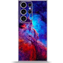 Cupcase Samsung Galaxy S23 Ultra Kılıf Esnek Silikon Kamera Koruma 4K Desenli Özel Tasarım - Light Year