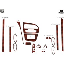 Marscockpitdesign Seat Leon Ön Torpido Kaplama Maun 18 Parça 2010-2014