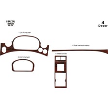 Marscockpitdesign Isuzu Novo Ön Torpido Kaplama Maun 4 Parça 2009-2011