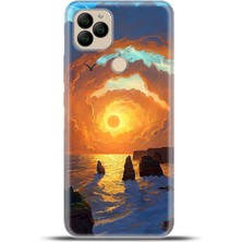 Cupcase General Mobile Gm 22 / Gm 22S Kılıf Esnek Silikon Kamera Koruma 4K Desenli Özel Tasarım - Gündoğumu