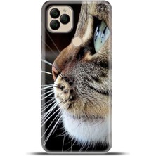 Cupcase General Mobile Gm 22 / Gm 22S Kılıf Esnek Silikon Kamera Koruma 4K Desenli Özel Tasarım - Tekir