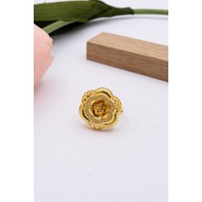 Latif Kuyumcu 22 Ayar Altın Yüzük Taşsız Tuğralı Kadın Yüzük