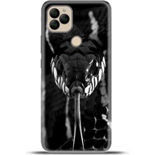 Cupcase General Mobile Gm 22 Plus Kılıf Esnek Silikon Kamera Koruma 4K Desenli Özel Tasarım - Mamba Yilan