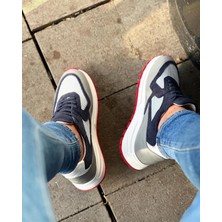 Itallano 0025 Deri Gri Garnili Erkek Sneaker Ayakkabı
