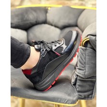 Itallano 0022 Deri Kırmızı Garnili Erkek Sneaker Ayakkabı
