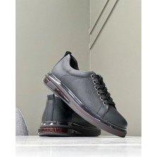 Itallano 0359 Deri Siyah Sneaker Erkek Ayakkabı