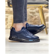 Itallano 0396 Deri Lacivert Sneaker Erkek Ayakkabı