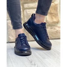 Itallano 0396 Deri Lacivert Sneaker Erkek Ayakkabı