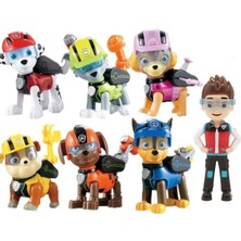 Kumik Paw Patrol 7 Li Figür Seti, Chase, Marshall, Zuma, Rubble, Skye, Rocky ve Ryder