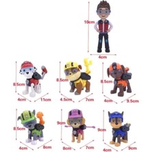 Kumik Paw Patrol 7 Li Figür Seti, Chase, Marshall, Zuma, Rubble, Skye, Rocky ve Ryder