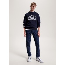 Tommy Hilfiger Normal Bel Normal Paça Slim Fit Mavi Erkek Pantolon MW0MW32131DW5