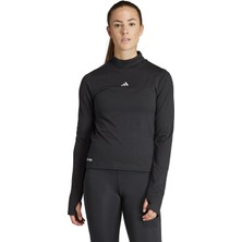 adidas Siyah Kadın Yuvarlak Yaka Uzun Kollu T-Shirt IB6379 Ult Cte Merınol     Bla