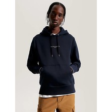 Tommy Hilfiger Kapüşon Yaka Mavi Erkek Sweatshırt MW0MW32673DW5