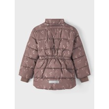 Name It Kahve Kadın Mont NMFMEDOW03 Jacket Leaves Fo