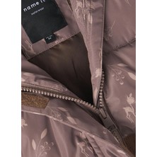 Name It Kahve Kadın Mont NMFMEDOW03 Jacket Leaves Fo