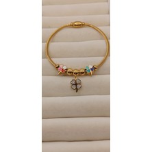 Zülisch Yonca Çelik Bileklik Pandora Charm