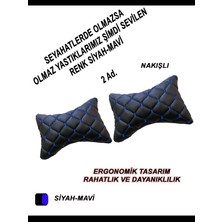 Jaguar 5,3 Uyumlu Araç,araba,oto Boyun Yastığı Mavi