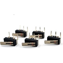 Adam 5 Adet Mini Micro Switch Paletli KW10 Z1P 90 Derece Yan L Pin