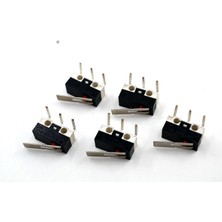 Adam 5 Adet Mini Micro Switch Paletli KW10 Z1P 90 Derece Yan L Pin