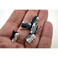 Adam 5 Adet Mini Micro Switch Paletli KW10 Z1P 90 Derece Yan L Pin