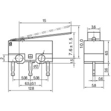 Adam 5 Adet Mini Micro Switch Uzun Paletli KW10 Z2P