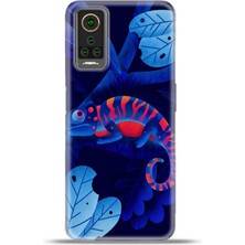 Cupcase General Mobile Gm 22 Pro Kılıf Esnek Silikon Kamera Koruma 4K Desenli Özel Tasarım - Bukalemun