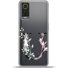 Cupcase General Mobile Gm 22 Pro Kılıf Esnek Silikon Kamera Koruma Kişiye Özel Harfler Flora - U Harfi