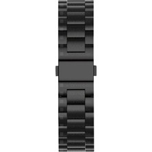 AktarMobile Apple Watch 9 41 mm Uyumlu Metal Kordon Paslanmaz Çelik Baklalı Model Kayış