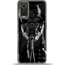 Cupcase General Mobile Gm 22 Pro Kılıf Esnek Silikon Kamera Koruma 4K Desenli Özel Tasarım - Mamba Yilan