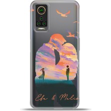 Cupcase General Mobile Gm 22 Pro Kılıf Silikon Esnek Kamera Koruma Kişiye Özel Isim - Sevgili Çift