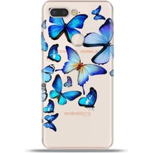 Cupcase General Mobile Gm9 Pro Kılıf Esnek Silikon Kamera Koruma 4K Desenli Özel Tasarım - 2d Kelebekler