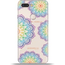 Cupcase General Mobile Gm9 Pro Kılıf Esnek Silikon Kamera Koruma 4K Desenli Özel Tasarım - Rainbow Mandala