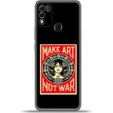Cupcase Infinix Hot 11 Play Kılıf Esnek Silikon Kamera Koruma 4K Desenli Özel Tasarım - Makeart