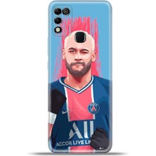 Cupcase Infinix Hot 11 Play Kılıf Esnek Silikon Kamera Koruma 4K Desenli Özel Tasarım - Neymar