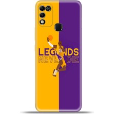 Cupcase Infinix Hot 11 Play Kılıf Esnek Silikon Kamera Koruma 4K Desenli Özel Tasarım - Kobe Bryant