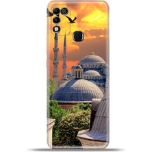 Cupcase Infinix Hot 11 Play Kılıf Esnek Silikon Kamera Koruma 4K Desenli Özel Tasarım - Kızıl Istanbul
