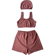 Mira Swim Kız Çocuk Şortlu Takım Mayo (Pembe)